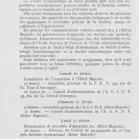 0035 - Page 32 - Réunions et congrès. Semaine Odontologique. Samedi 20 février / Dimanche 21 février / Lundi 22 février / Mardi 23 février