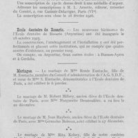 0074 - Page 71 - Nouvelles. Manifestation de sympathie / Ecole dentaire de Rosario / Mariages