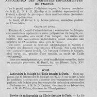 0076 - Page 73 - Nouvelles. Croisière médicale internationale en Orient / Association des dentistes espérantistes de France / Avis