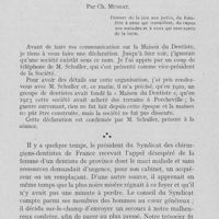 0326 - Page 321 - Solidarité professionnelle. La maison du dentiste par Ch. Mussat
