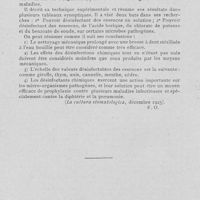 0417 - Page 402 - Revue analytique. Perna. — Avitaminose et système dentaire. (La stomatologia. Novembre-décembre 1925) / Montfusco. — La désinfection de la bouche. La cultura stomatologica, décembre 1925)