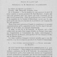 0418 - Page 403 - Sociétés scientifiques. Société d’odontologie de Paris. Réunion du 13 avril 1926. les études odontologiques à l'école dentaire de Rosario