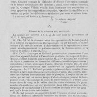 0426 - Page 411 - Sociétés scientifiques. Société d’odontologie de Paris. Réunion du 13 avril 1926. Articulation intra -buccale (Prise de l’articulée et montage physiologique automatique des dentiers) par M. Georges Villain / Résumé de la réunion du 4 mai 1926