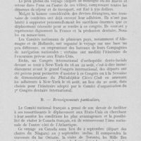 0432 - Page 417 - Réunions et congrès. 7e congrès dentaire international. A. — Renseignements généraux / B. — Renseignements particuliers