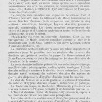 0505 - Page 490 - Réunions et congrès. 7e congrès dentaire international