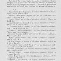 0510 - Page 495 - Intérêts professionnels. Nominations de dentistes militaires