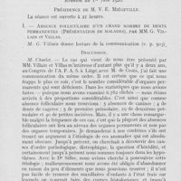 0556 - Page 539 - Sociétés scientifiques. Société d’odontologie de Paris. Réunion du 1er juin 1926. I. — Absence folliculaire d’un grand nombre de dents permanentes (Présentation de malades), par MM. G. Villain et Villas