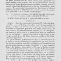 0559 - Page 542 - Sociétés scientifiques. Société d’odontologie de Paris. Réunion du 1er juin 1926. Absence folliculaire d’un grand nombre de dents permanentes (Présentation de malades), par MM. G. Villain et Villas / Les radiations totales du radium dans le traitement de la pyorrhée alvéolaire, par M. Hulin
