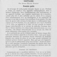0596 - Page 579 - Revue des revues. Importance de l’examen radiographique dentaire par Alonzo Milton Nodine. Première partie. Anatomie des maxillaires