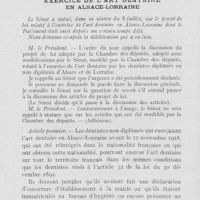 0629 - Page 612 - Intérêts professionnels. Exercice de l’art dentaire en Alsace-lorraine