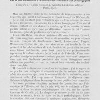 0639 - Page 622 - Bibliographie. Sur le rôle du Calcium à l’état normal et dans les états pathologiques (Thèse du Dr Louis Cunault; Amédée Legrand, Paris, 1926)