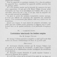 0744 - Page 727 - Réunions et congrès. Congrès de Lyon - Association française pour l’avancement des sciences - Section d’odontologie. 26-31 juillet 1926. Iii. — Rapports. Principe fondamentaux de la construction des bridges et leur application / De l'othodontie en pratique courante / Communications