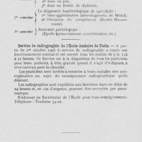 0783 - Page 766 - Nouvelles. Avis / Service de radiographie de l'Ecole dentaire de Paris