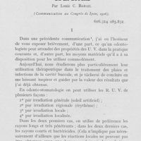 0789 - Page 772 - Travaux originaux. L’actinothérapie localisée traitement des plaies et infections de la bouche par Louis C. Barail