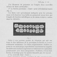 0797 - Page 780 - Travaux originaux. Deux nouvelles formes de dents artificielles par le Dr Maurice Royer