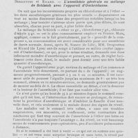 0803 - Page 786 - Revue analytique. Desgouttes et Ricard. — L’anesthésie générale au mélange de Schleich avec l’appareil d’ombrédanne. (Lyon médical, 6 juin 1926)