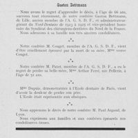 0843 - Page 826 - Nouvelles. Semaine Odontologique / Congrès de Constantine / Cours de Stomatologie / Titres honorifiques / Société de l’école et du Dispensaire dentaires de Paris
