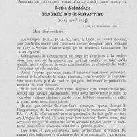 0906 - Page 883 - Réunions et congrès. École de perfectionnement des dentistes militaires de Paris, du service de santé du G. M. P. , du « groupe des dentistes militaires », de l’amicale des dentistes des armées de terre et de mer
