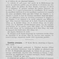 0057 - Page 56 - Bibliographie. Anatomie dentaire. — J. Choqüet (2e édition, J. Lamarre, Paris, 1926) / Pyorrhée alvéolaire. — Dr. Karl Haupl (Fabritius et Sonner, Oslo, 1926)