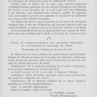 0420 - Page 419 - Intérêts professionnels. Amicale des dentistes des armées de terre et de mer