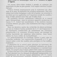 0423 - Page 422 - Bibliographie. Dr W. Dufougeré et Mme Dufougeré. — Emploi des rayons ultra-violets en stomatologie, Doin et C10 éditeurs