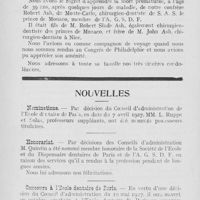 0427 - Page 426 - Nécrologie. Robert Ash / Nouvelles. Nominations / Honorariat / Concours à l’école dentaire de Paris