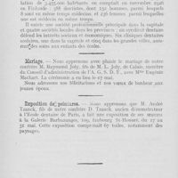 0429 - Page 428 - Nouvelles. 5e congrès international de mécaniciens pour dentistes / Statistique professionnelle finlandaise / Mariage / Exposition de peintures
