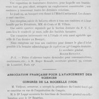 0060 - Page 51 - Réunions et congrès. Semaine odontologique (37e congrès dentaire) 24 mars — 1er avril 1928 / Association française pour l'avancement des sciences. Congrès de la rochelle (1928)