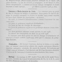 0077 - Page 68 - Nouvelles. Concours à l'école dentaire de Paris / Nomination / Mariage / Naissances