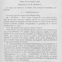 0110 - Page 101 - Sociétés scientifiques. Société d'odontologie de Paris. Séance du 10 janvier 1928. Correspondance / Purpura hémorragique, par le Dr Leblan