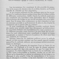 0325 - Page 311 - Une méthode pour prendre indirectement les empreintes destinées à la pose des incrustations d'or par le professeur Agrégé Dr Fritz Schenck, de Vienne