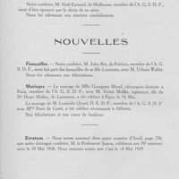 0413 - Page 394 - Nécrologie / Nouvelles. Fiançailles / Mariages / Erratum