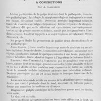 0630 - Page 487 - Revue des revues. Contribution à l'étude anatomo-pathologique. Et clinique de la « pulpite idiopathique » à concrétions par A. Gasparini
