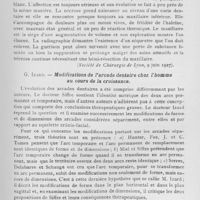 0634 - Page 491 - Revue analytique. Bérard et Minet. — Nécrose phosphorée des maxillaires (Société de Chirurgie de Lyon, 9 juin lm) / G. Izard. — Modifications de l'arcade dentaire chez l'homme au cours de la croissance (La revue de stomatologie, 1926)