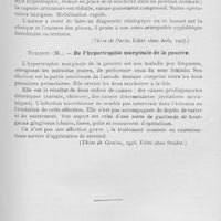 0638 - Page 495 - Revue analytique. Leproust. — Les déviations du maxillaire inférieur d'origine épéphysaire. Leur traitement par la résection orthopédique du condyle. (Thèse de Paris. Édité chez Ash, 1927) / Vulliety (M). — De l'hypertrophie marginale de la gencive (Thèse de Genève, 1926. Édité chez Studer)