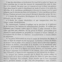 0700 - Page 557 - Revue des revues. Les relations de la jonction dento-cémentaire avec le traitement du canal pulpaire par John Albert Marshall