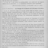 0710 - Page 567 - Revue analytique. May Mellanby. — La structure des dents humaines dans son rapport avec les caries / J. L. T. appleton. — Le rinçage de la bouche et le brossage des dents