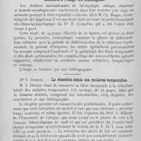 0719 - Page 576 - Bibliographie. Ch. Ruppe. — Notions sur l'embryologie, l'anatomie et la pathologie dentaires à l'usage de rhinologiste / Dr S. Dorian. — La rétention totale des molaires temporaires