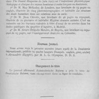 0722 - Page 579 - Bibliographie. L'orthodontie française, volume v / Livres reçus / Nouveau journal / Changement de titre