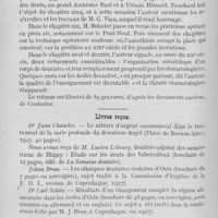 0837 - Page 694 - Bibliographie. Dr Raymond Boissier. — L'évolution de l'art dentaire de l'antiquité à nos jours / Livres reçus / Nouveau journal