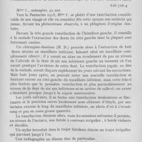 0942 - Page 799 - Travaux originaux. Une observation de lésion tuberculeuse du maxillaire inferieur par Pierre Pillière de Tanouarn