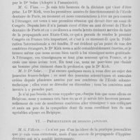 0955 - Page 812 - Sociétés scientifiques. Société d'odontologie de Paris. Séance du 6 novembre 1928. Questions diverses / - Présentation de dessins japonais