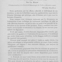 0015 - Page 14 - Travaux originaux. Le problème de la stérilisation des pièces à main, angles droits, etc. Par Ch. Hulin