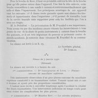 0046 - Page 45 - Sociétés scientifiques. Société d’odontologie de Paris. Séance du 3 décembre 1929. Présentation d'un porte-équarrissoir, par M. Fraenkel / Séance du 7 janvier 1930