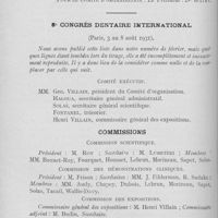 0215 - Page 206 - Réunions et congrès. Congrès-exposition international d’hygiène dentaire(Bruxelles - Aot 1930) / 8e congrès dentaire international (Paris, 3 au 8 août 1931)