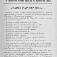 0224 - Page 215 - Bulletin de l'Association Générale Syndicale des Dentistes de France. Charte d’apprentissage