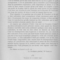 0301 - Page 292 - Sociétés scientifiques. Société d’odontologie de Paris. Séance du 4 février 1930. Incidents de la pratique journalière / Séance du 11 mars 1930