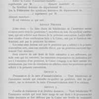 0621 - Page 606 - Bulletin de l’Association Générale Syndicale des Dentistes de France. Convention-type