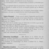 0798 - Page 781 - Nouvelles. Cinquantenaire de l’Ecole dentaire de Paris / Légion d'honneur / Distinctions honorifiques / Exposition à Londres