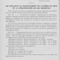 0069 - Page 62 - Bulletin de l'Association Générale Syndicale des Dentistes de France. L'impôt sur les bénéfices des professions non commerciales / Loi relative au recrutement de l’armée de mer et à l'organisation de ses réserves
